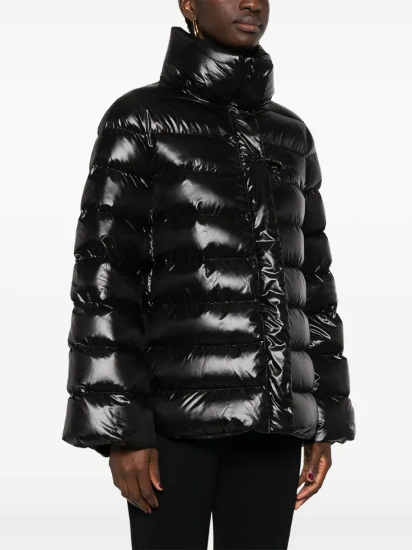 Fay Quilted Puffer Jacket | Black | FARFETCH BH