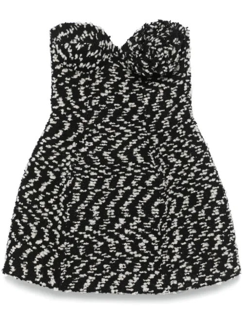 Robe courte à appliqué floral - Giuseppe Di Morabito - Modalova