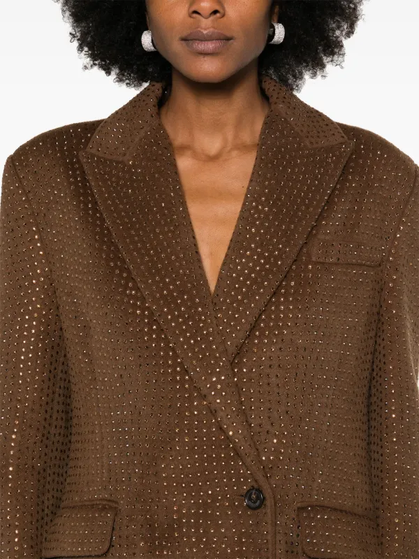 【関税込み】GIUSEPPE DI MORABITO DOUBLE BREASTED COAT WITH M Andra Day's Giuseppe Di Morabito Floral-Appliqué Double