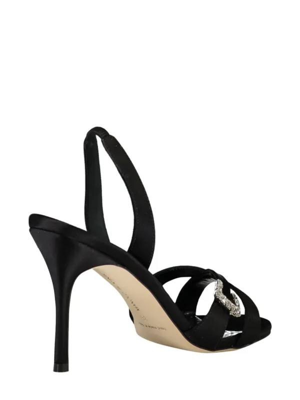 Manolo Blahnik Ramisli Fabio 90mm サンダル | ブラック