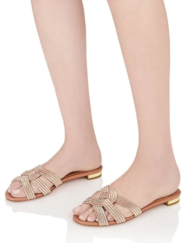 Aquazzura Felix サンダル | ブラウン | FARFETCH JP 