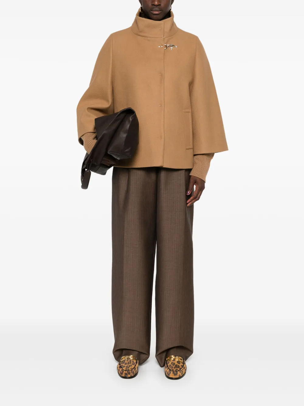 Fay Vilten jas - Beige