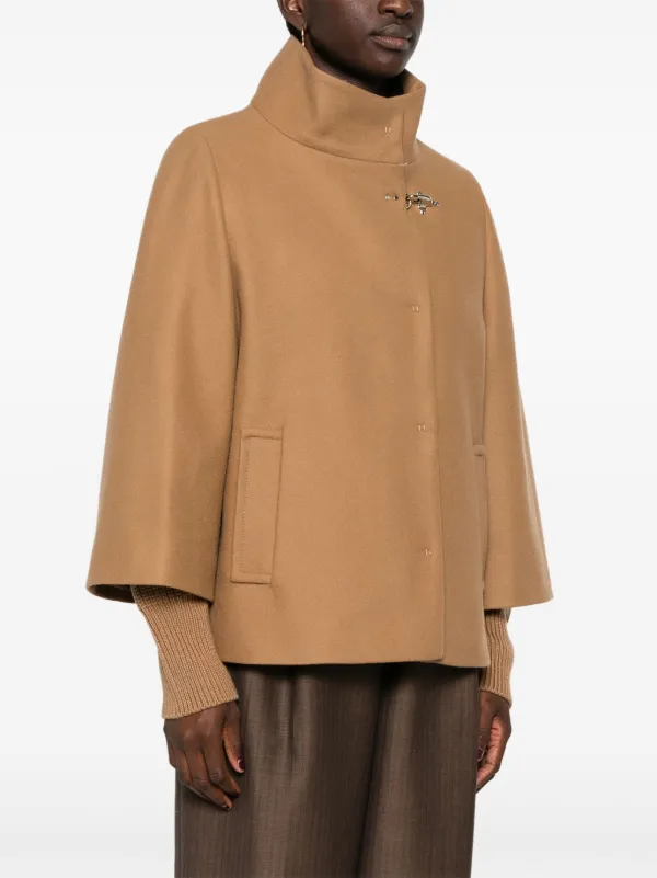 Fay high-neck Cape | Neutrals | FARFETCH PL