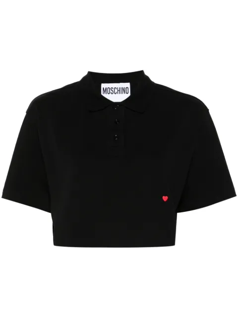 Moschino heart-motif polo shirt