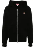 Kenzo Lucky Tiger-motif zip-up hoodie - Black