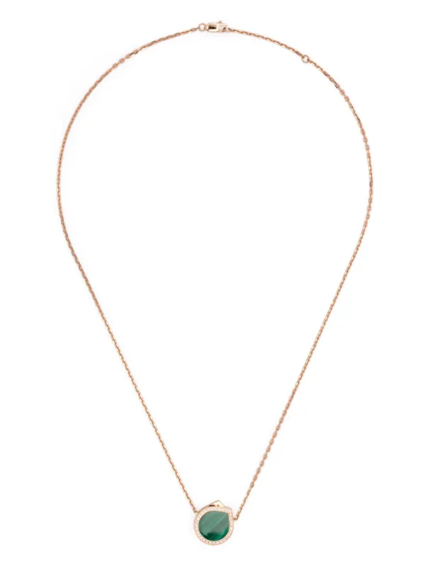Repossi Antifer Malachite Necklace in Gold