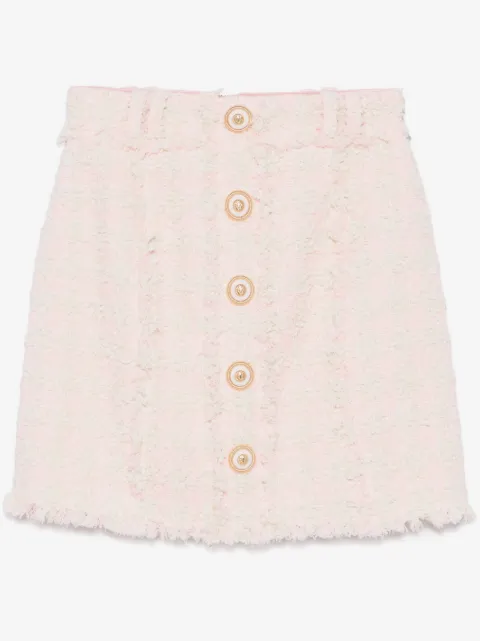 Balmain falda corta de tweed