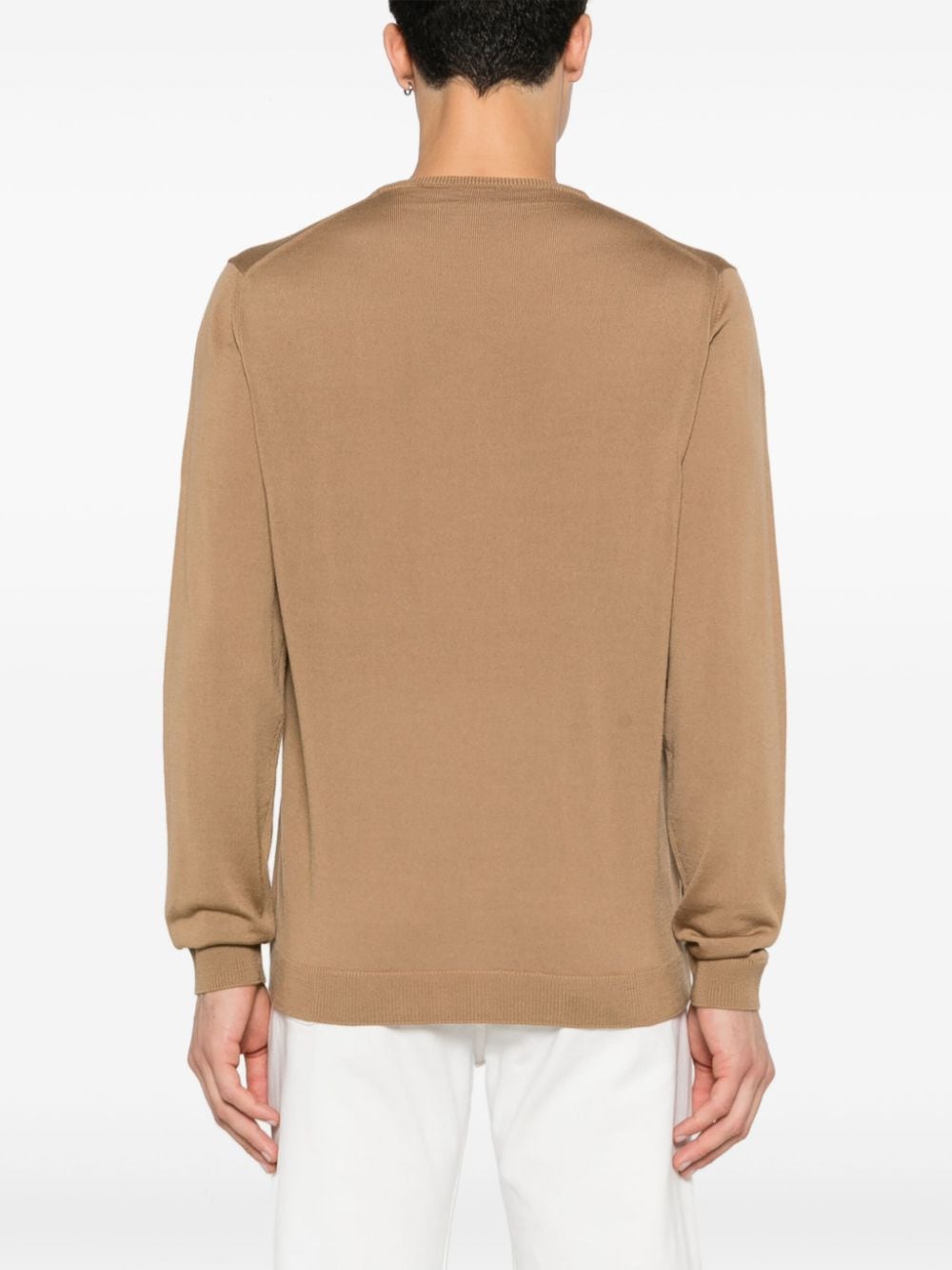 Shop Roberto Collina Merino-wool Sweater In Brown