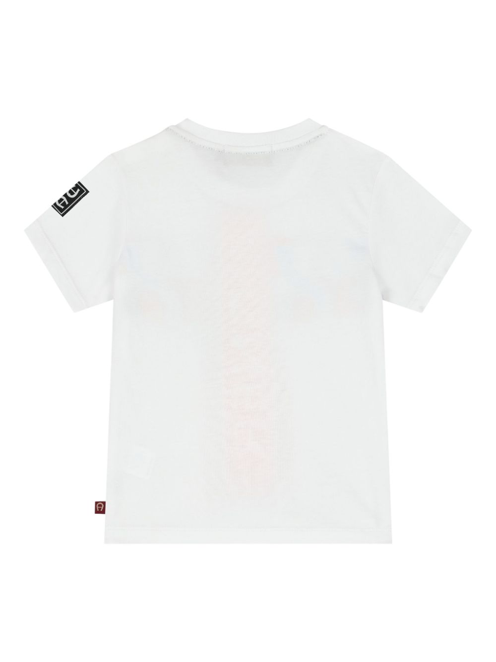 Aigner Kids T-shirt met logoprint - Wit