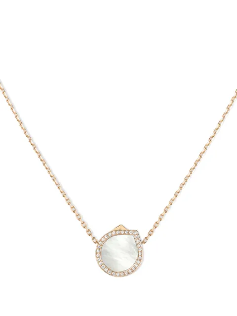 Repossi 18kt rose gold Antifer diamond and pearl necklace