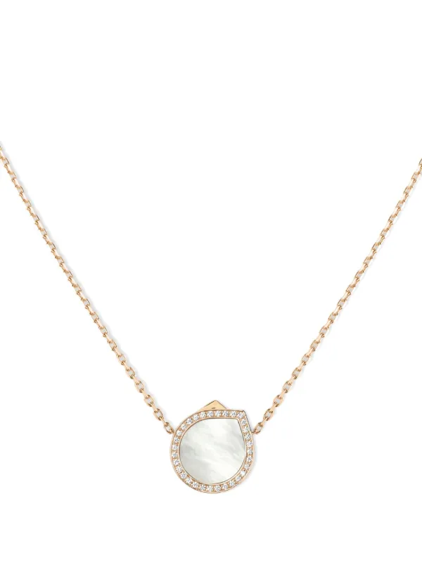 Repossi Antifer Mother of Pearl Pendant Necklace in Pink