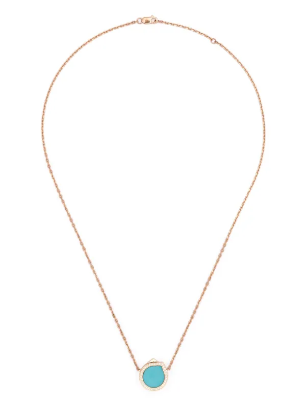 Repossi Antifer Turquoise Pendant Necklace in Gold