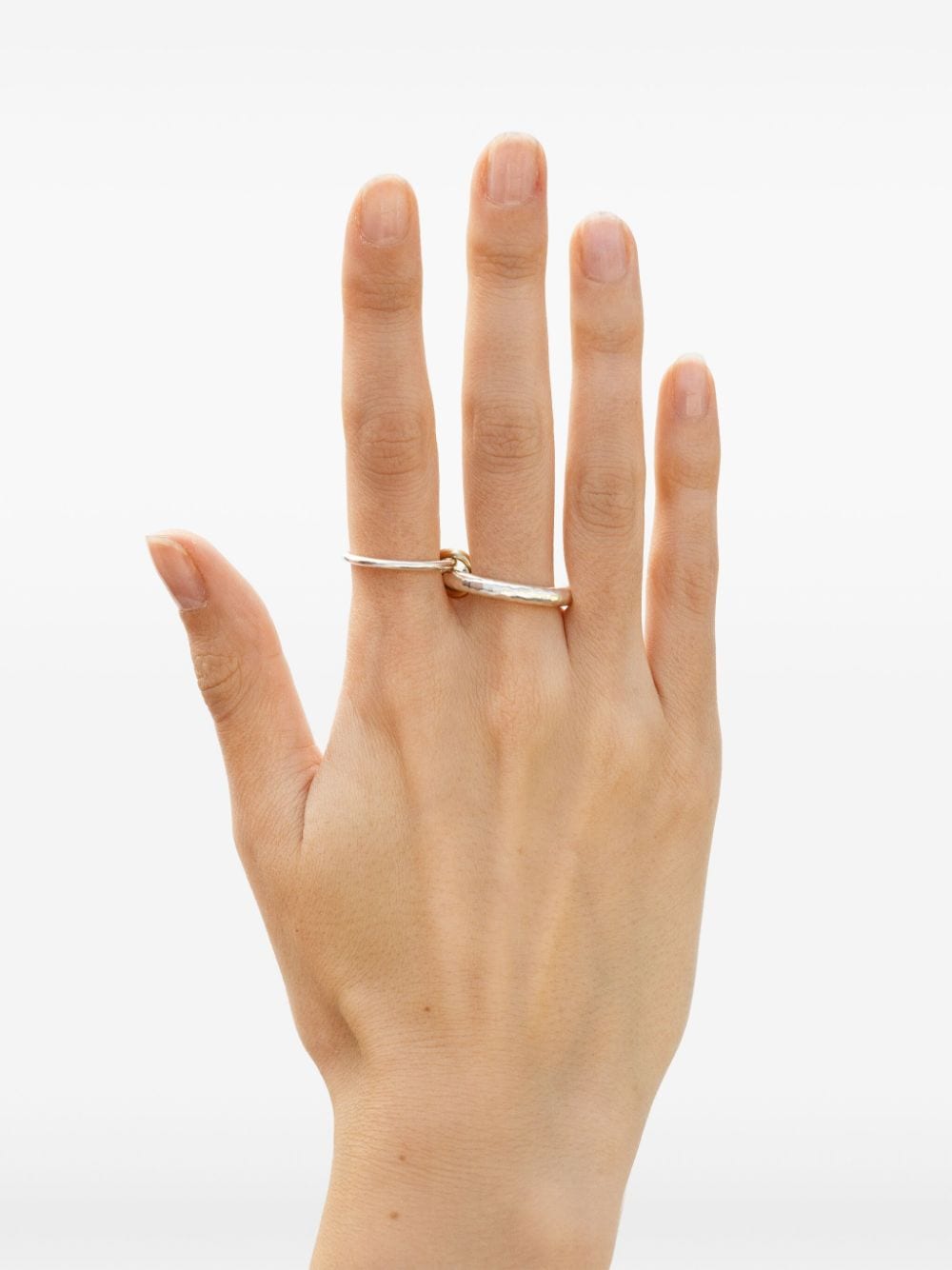 Shop Spinelli Kilcollin 18kt Yellow Gold Agon Ring In Silver