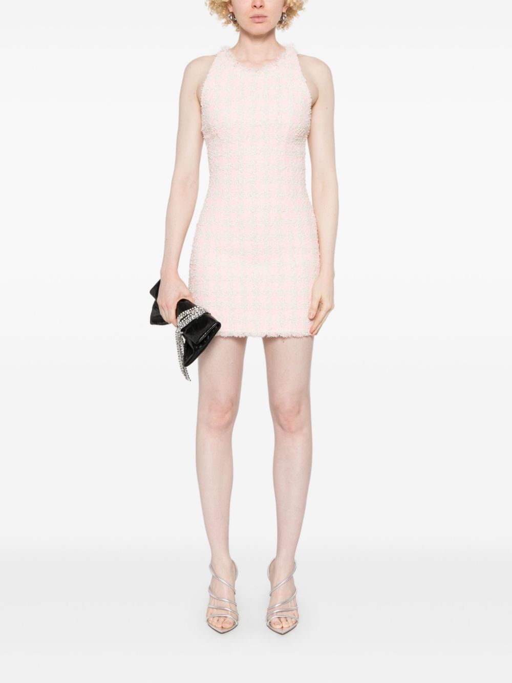 Balmain tweed mini dress - Roze