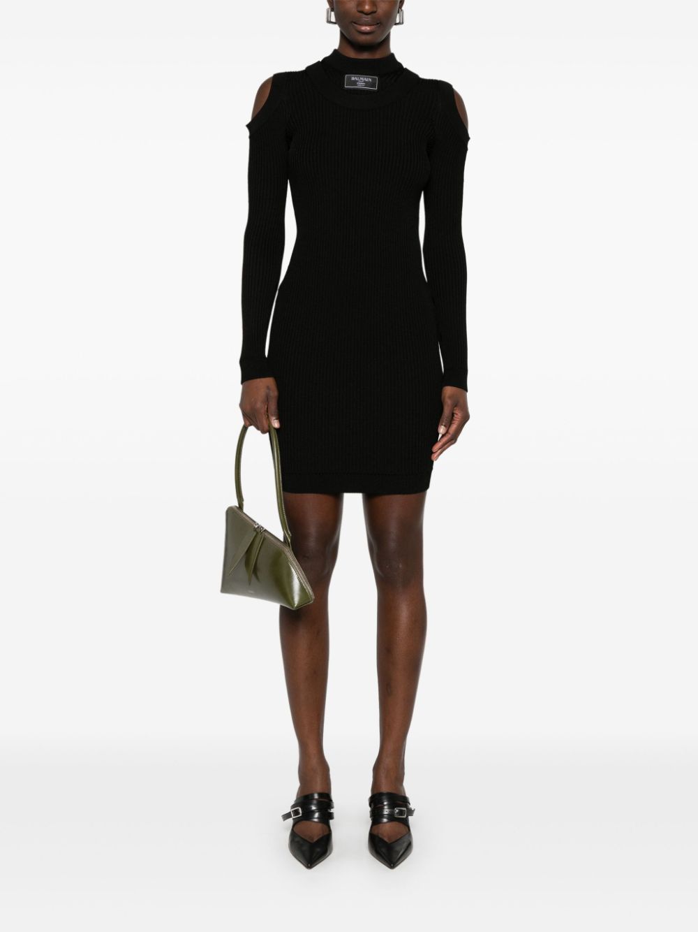 Balmain logo mini dress hotsell