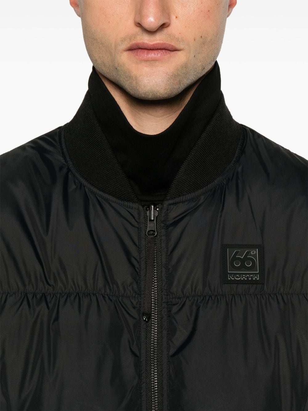 Shop 66 North Dyngja Bomber Jacket In Black