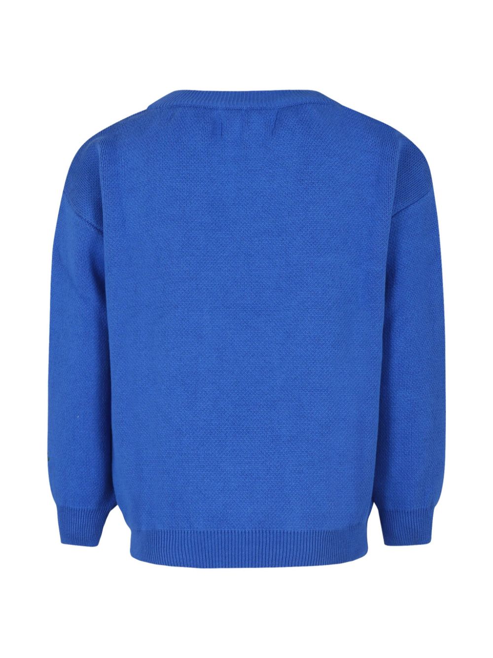 Shop Bobo Choses Intarsia-knit Jumper In Blue