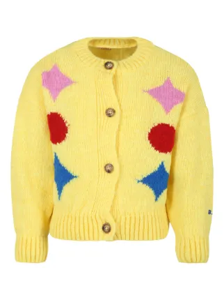 Bobo Choses インターシャニット カーディガン | イエロー | FARFETCH JP