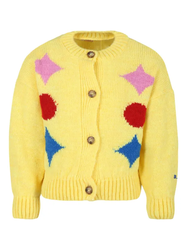 BORDERS　ボーダーズアットバルコニー　スプリングカーディガン　イエロー HeRIN.CYE | Border knit cardigan (カーディガン ) |SHEL'TTER WEBSTORE