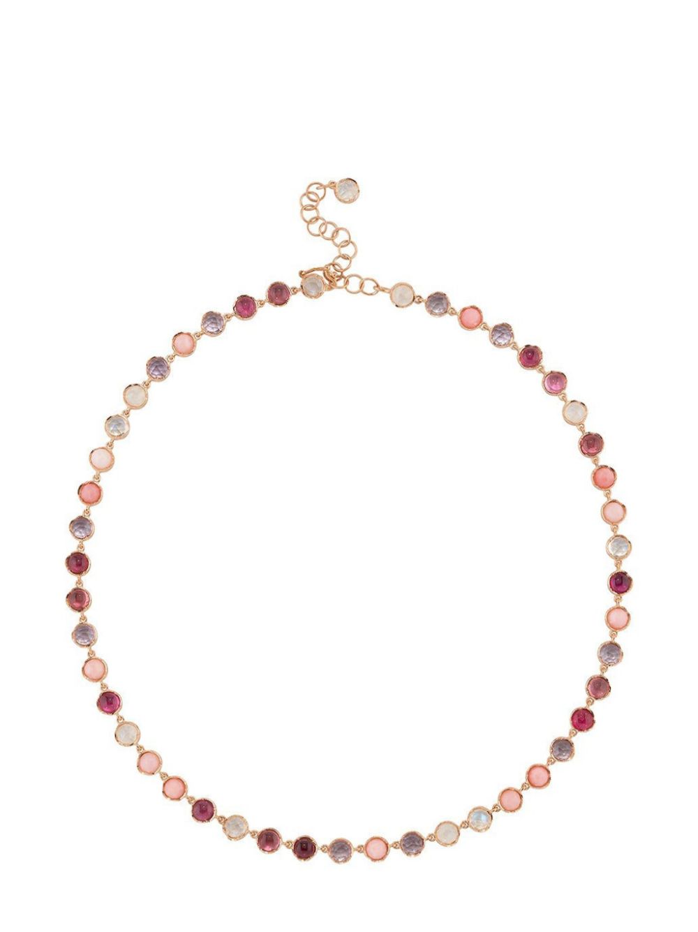 18kt rose gold small Classic multi-stone necklace