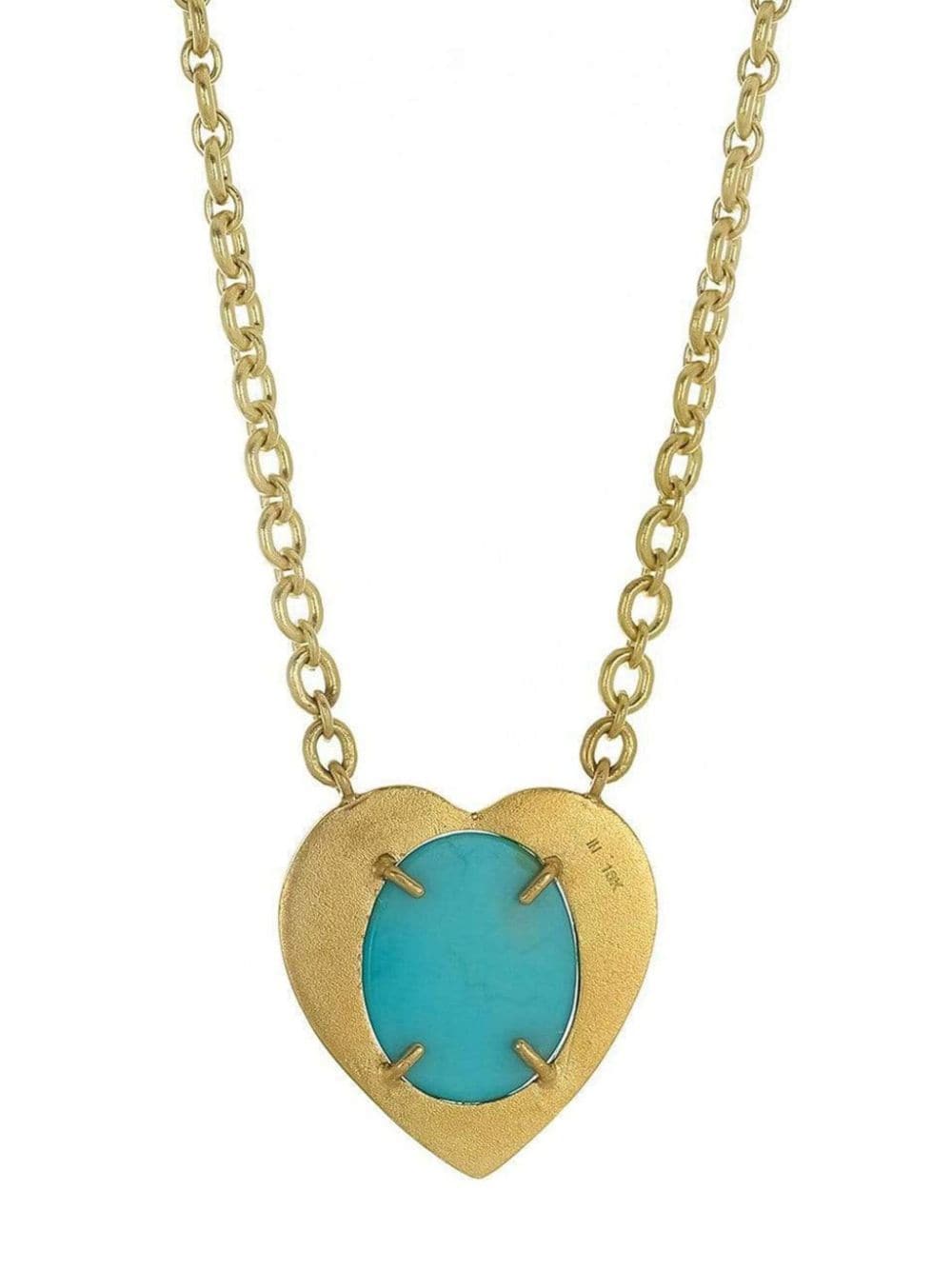 Shop Irene Neuwirth 18kt Yellow Gold Heart Diamond Necklace