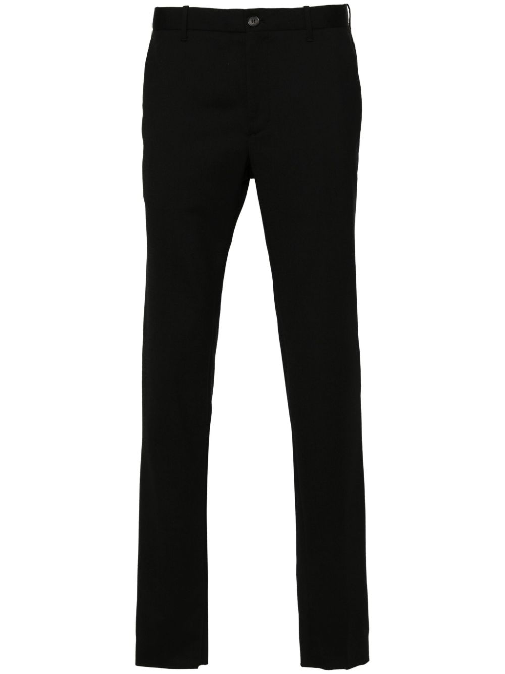 Incotex pressed-crease trousers - Black