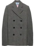 Prada Prince of Wales checked blazer - Grey