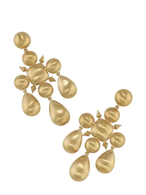 Irene Neuwirth 18kt yellow gold Domed Chandelier earrings