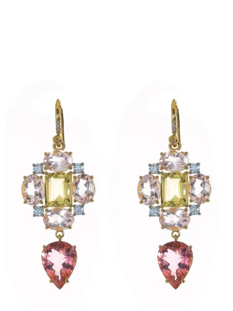 Irene Neuwirth 18kt yellow gold Gemmy Gem earrings