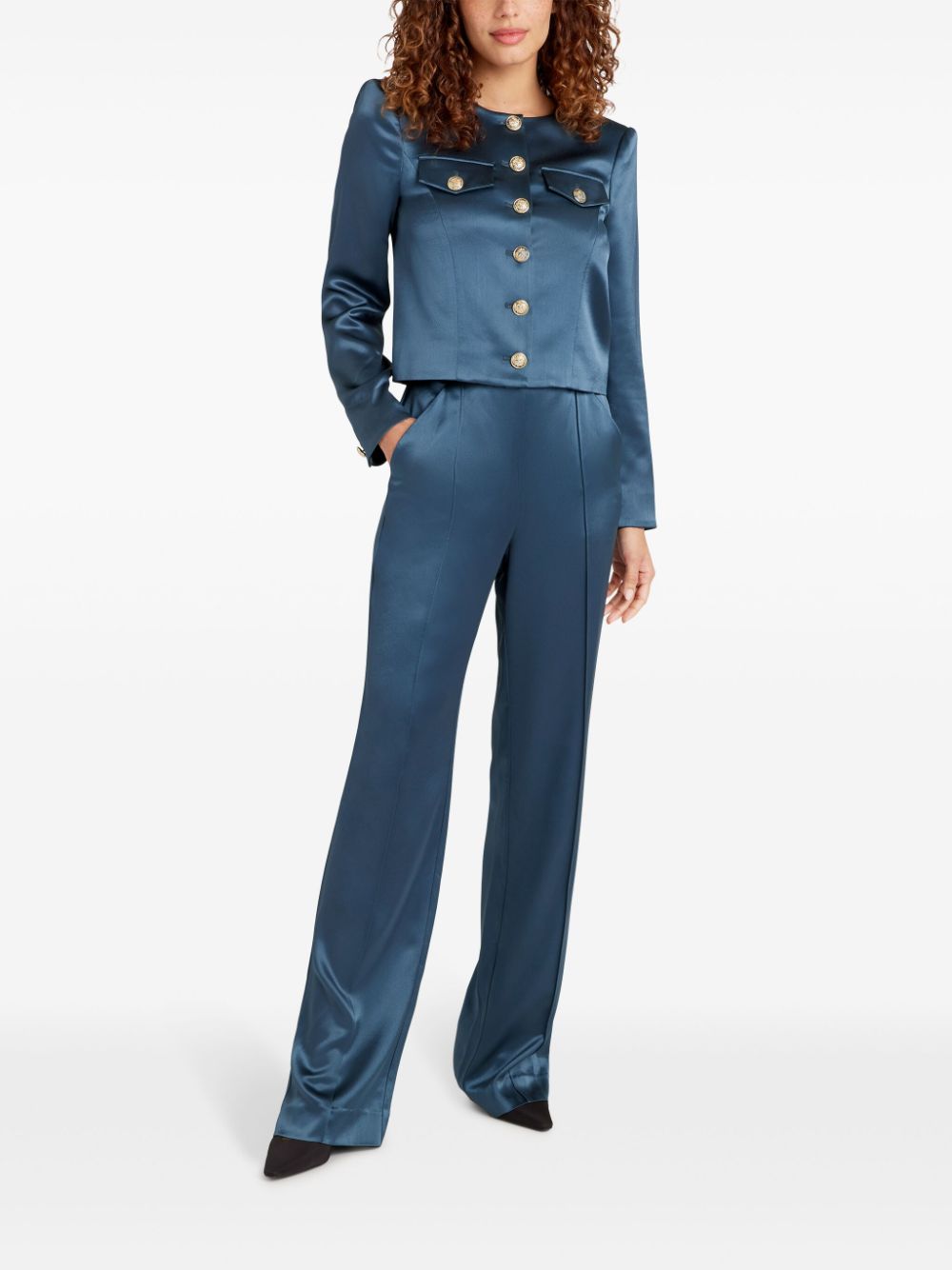 Shop Cinq À Sept Rainer Tailored Trousers In Blau