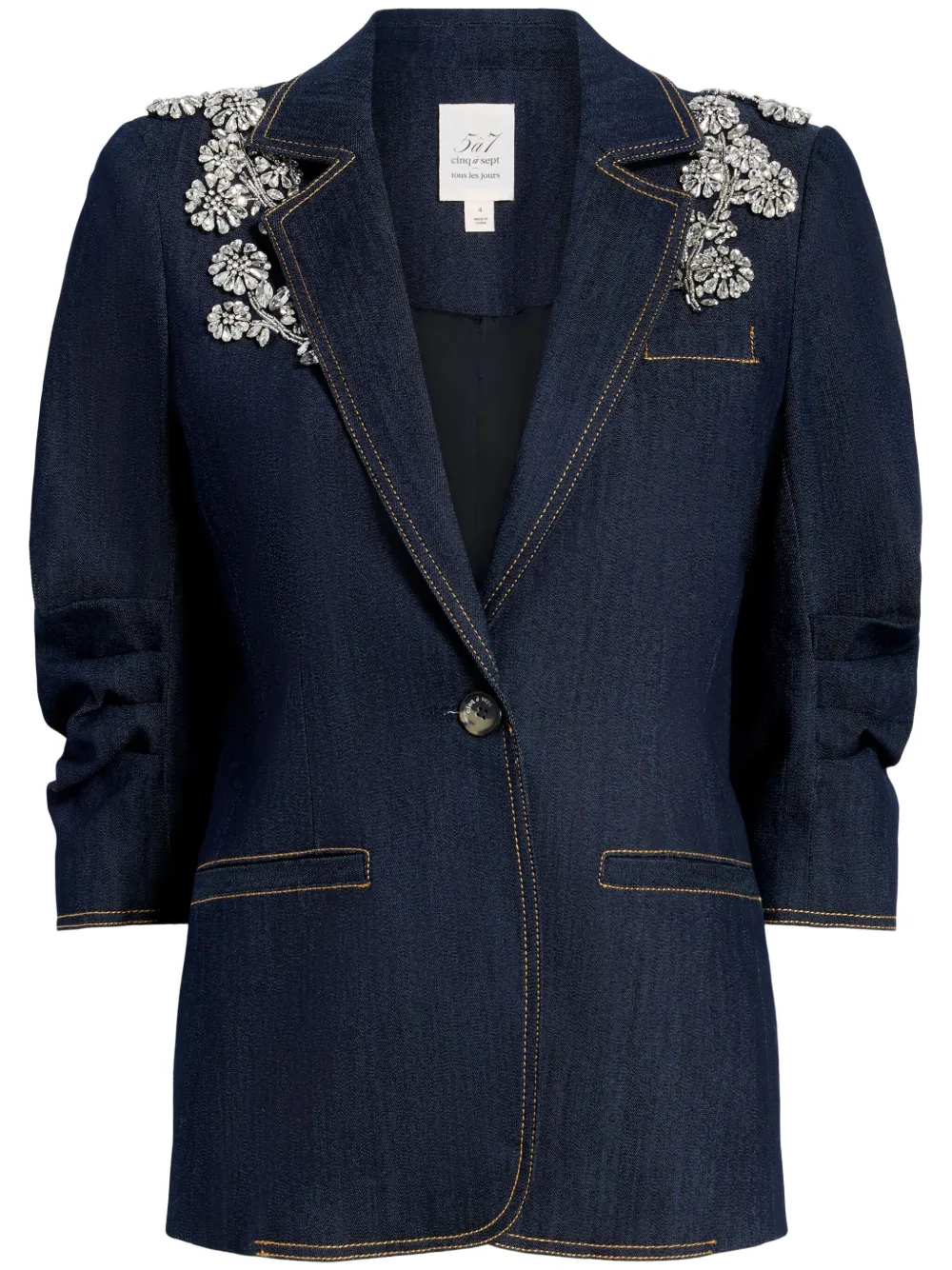 Shop Cinq À Sept Khloe Blazer In Blue