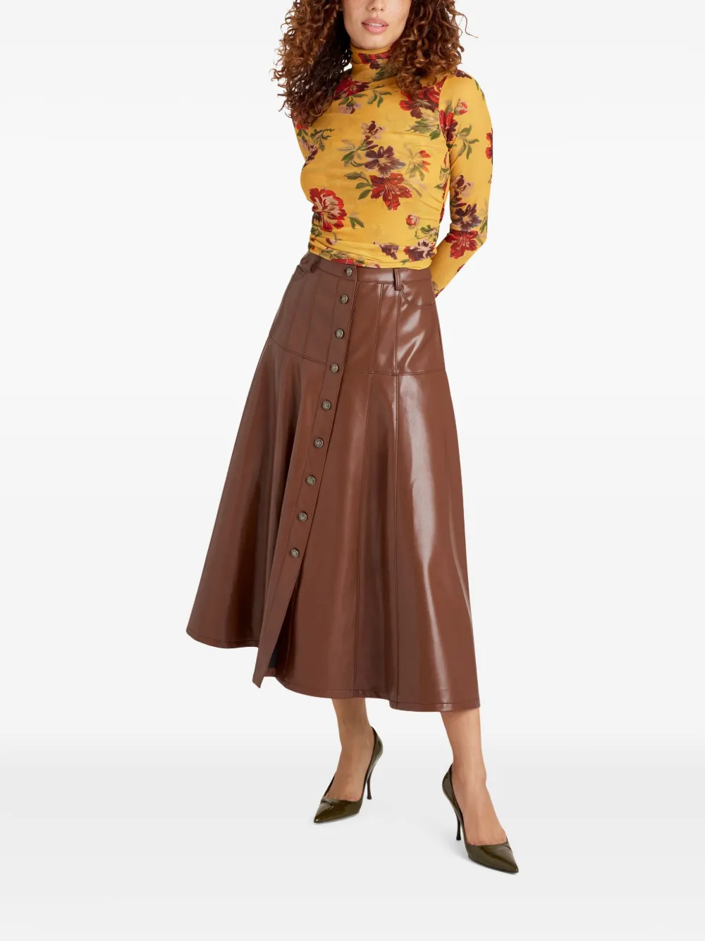 Cinq A Sept falda midi Veena | Faldas de cintura alta | Image 2
