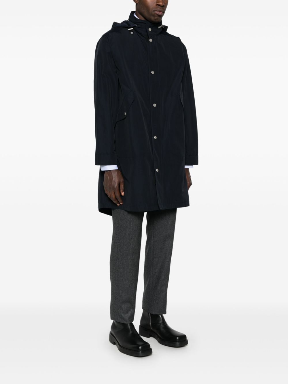 Shop Fursac Waterproof Parka Coat In Blau