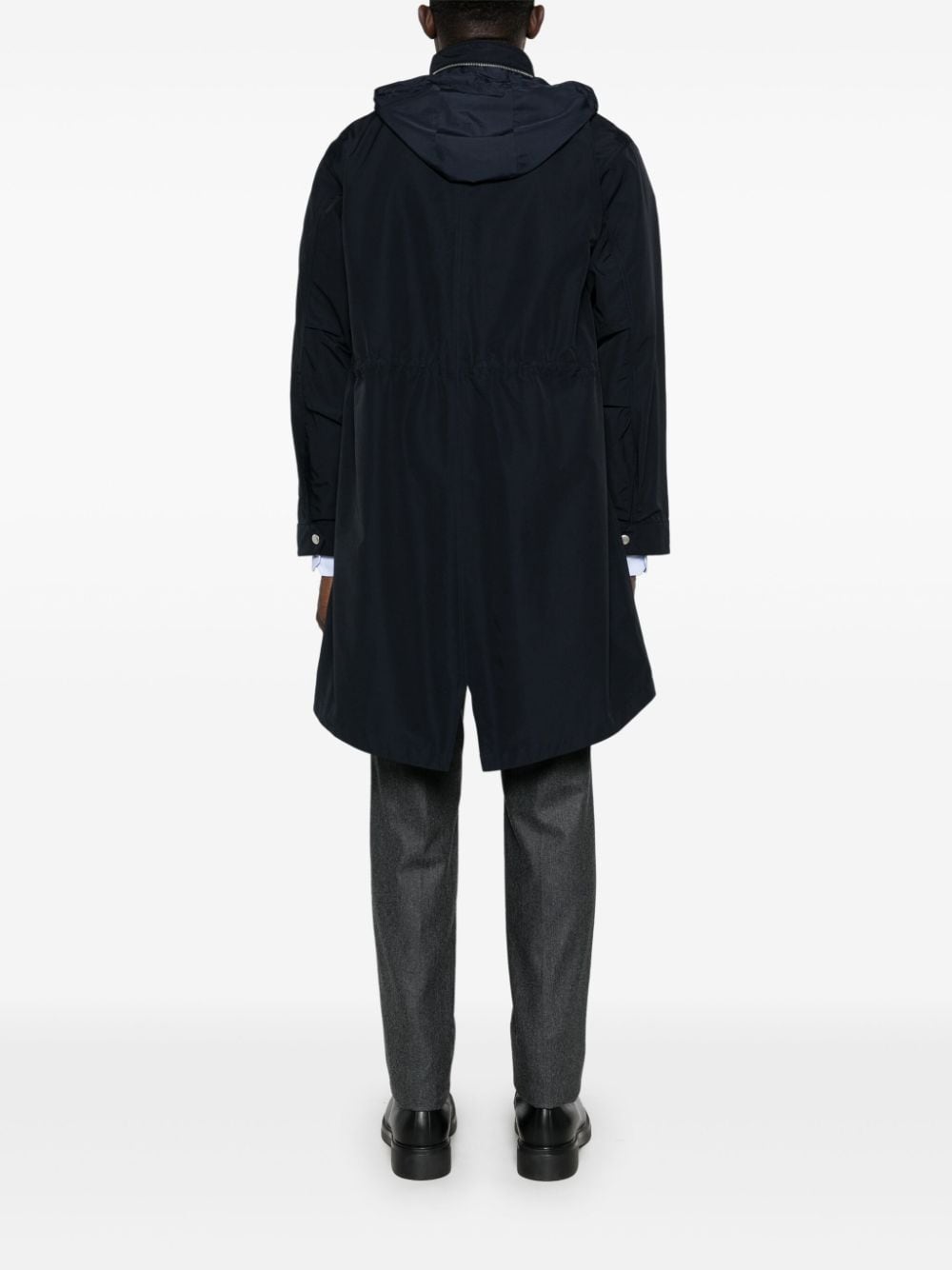 Shop Fursac Waterproof Parka Coat In Blau