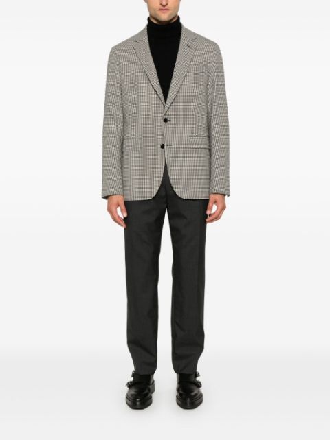 houndstooth-pattern blazer