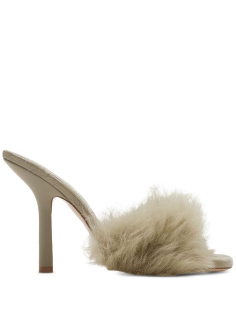 Burberry 105mm shearling B Minnie mules Women