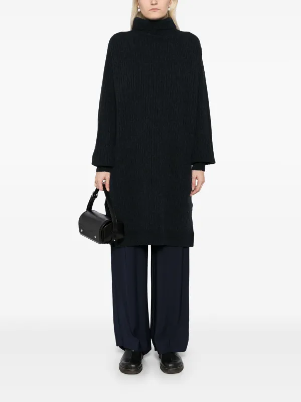 LEMAIRE high-neck Maxi Dress | Blue | FARFETCH