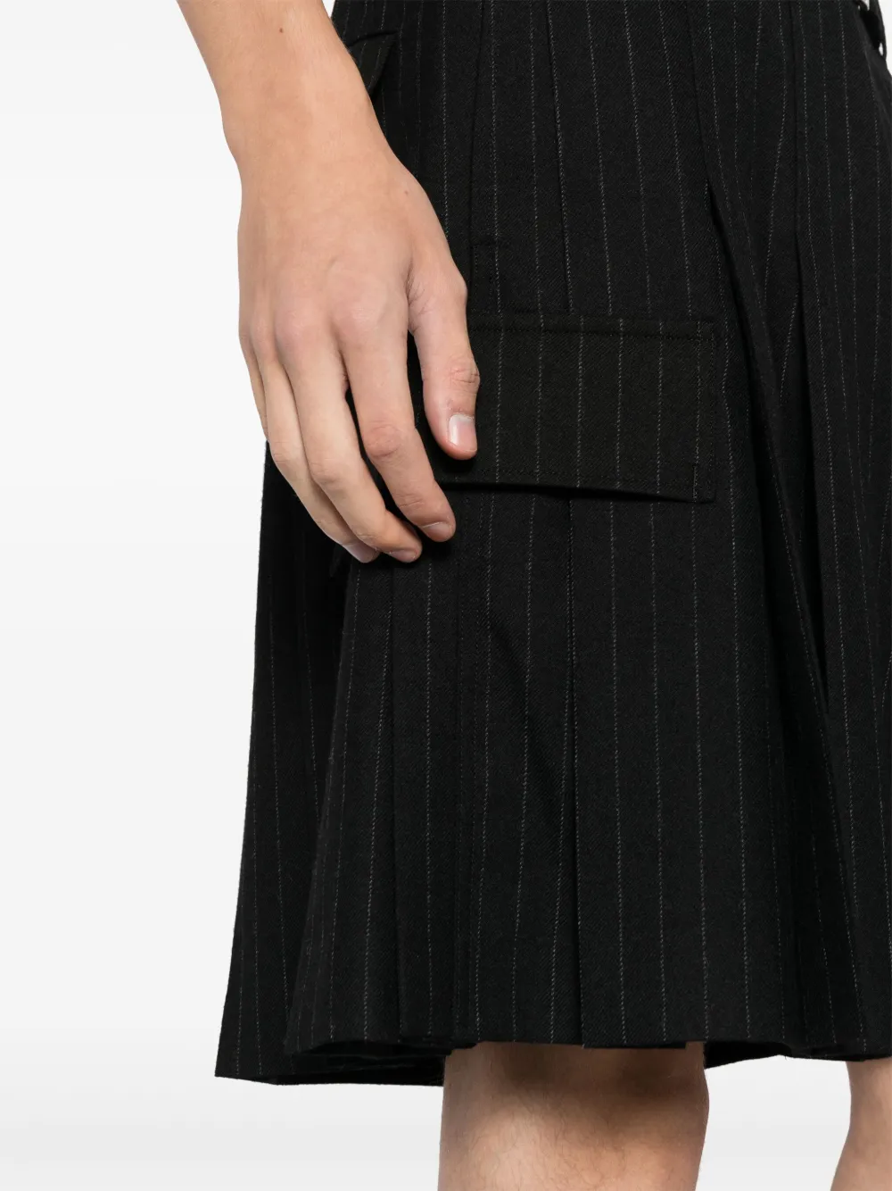 sacai Shorts met ceintuur Zwart