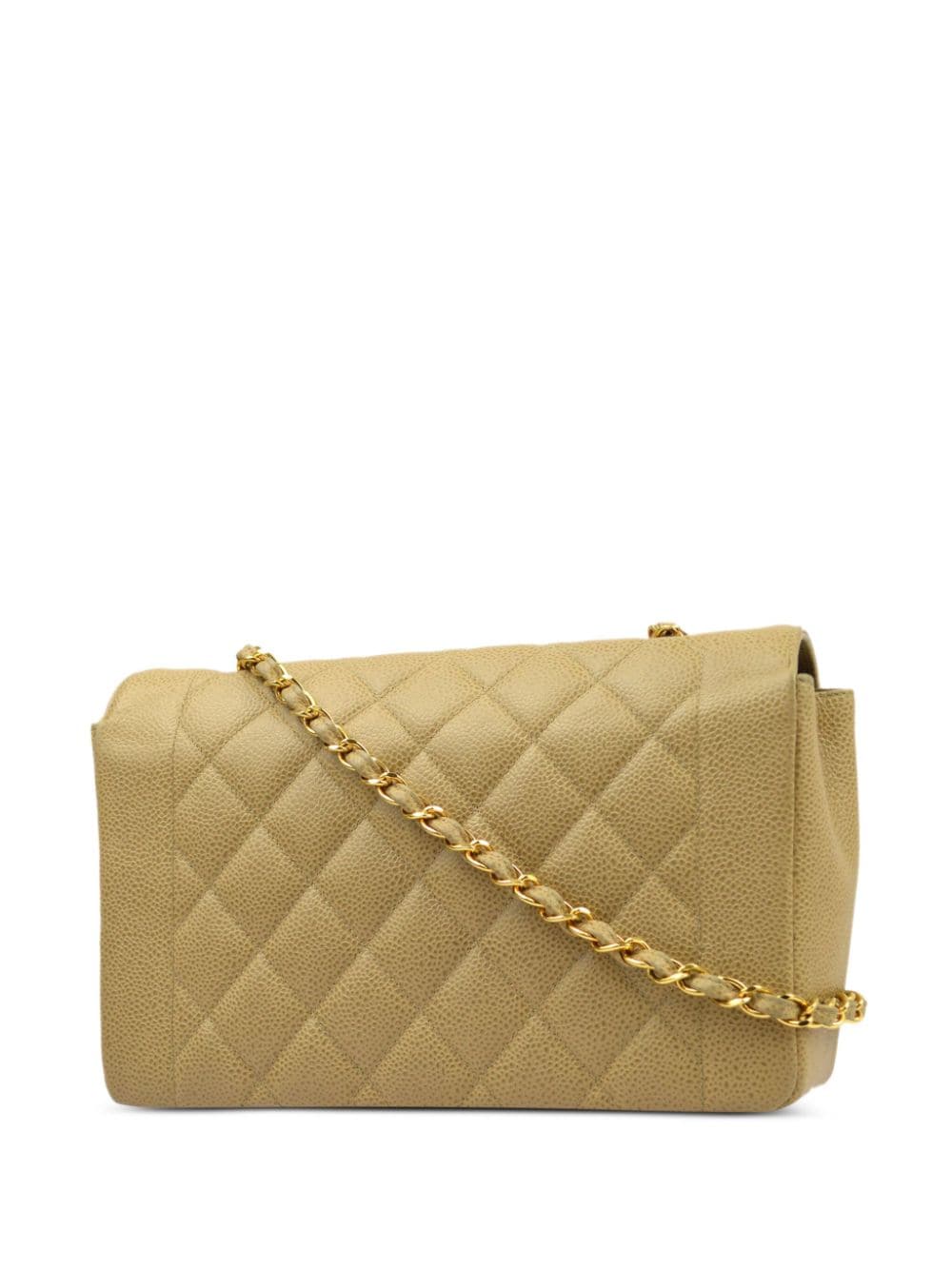 CHANEL Pre-Owned 1995 Diana medium schoudertas - Beige