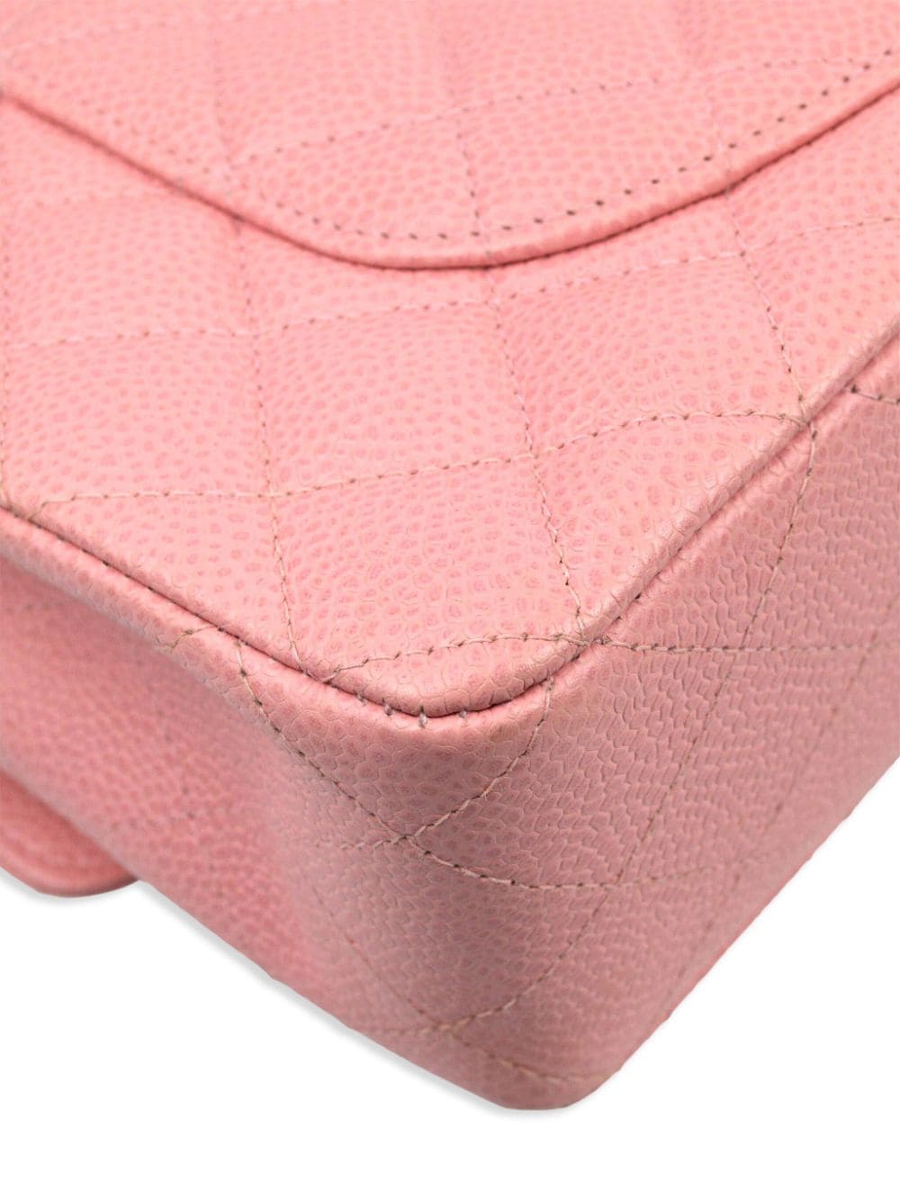 Pre-owned Chanel Double Flap 中号单肩包（2005年典藏款） In Pink