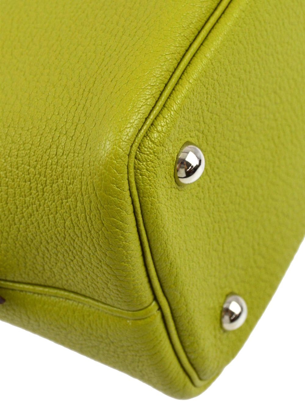 Pre-owned Hermes 2006 Bolide 1923 31 Handbag In Green