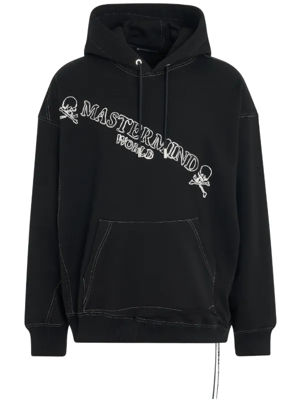 【関税込み】MASTERMIND WORLD ブラック ロゴプリント フーディ 24473844_54622404_600.jpg