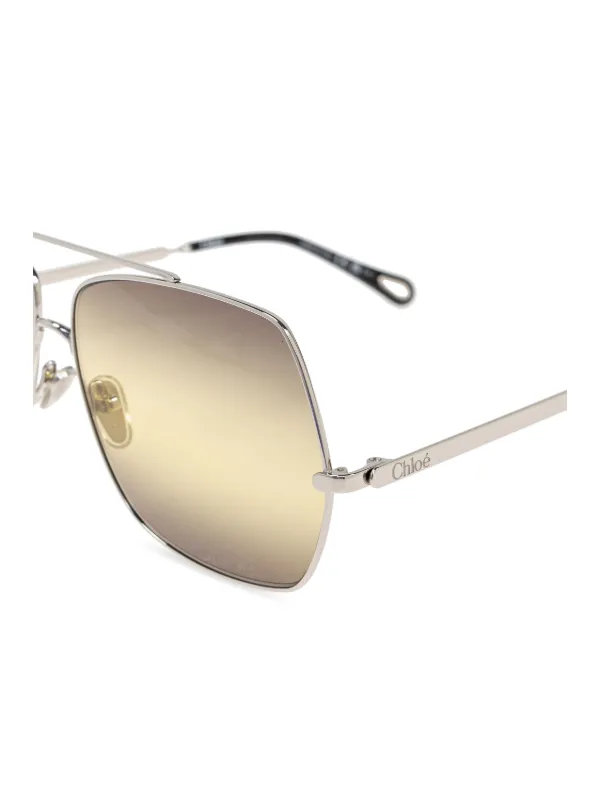 Chloé Eyewear Aly Sunglasses | Silver | FARFETCH JO
