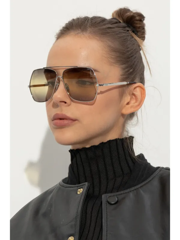Chloé Eyewear Aly Sunglasses | Silver | FARFETCH