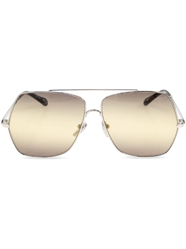 正規店買付【Chloe】Aly ゴールド/グレー サングラス Chloé Aly Sunglasses in Gold/gradient grey | Chloé US