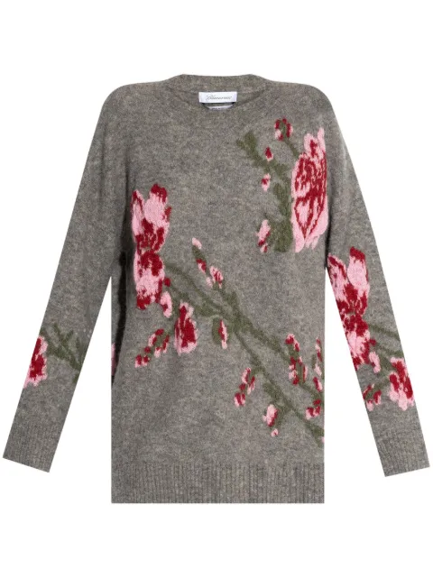 Blumarine floral-embroidered jumper