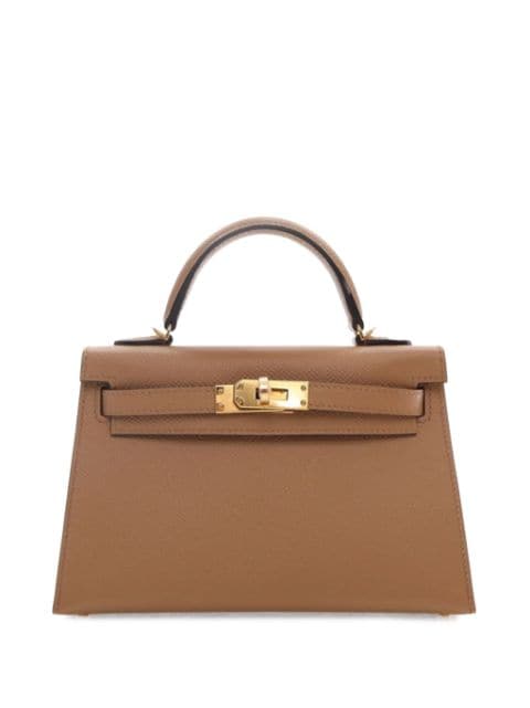 Hermès Pre-Owned 2022 Mini Epsom Kelly Sellier 20 satchel