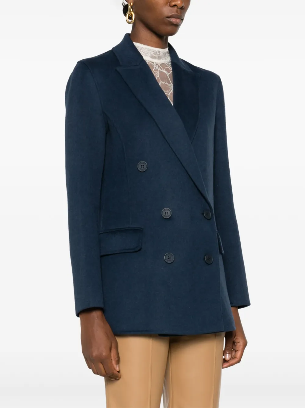TWINSET Blazer met dubbele rij knopen Blauw
