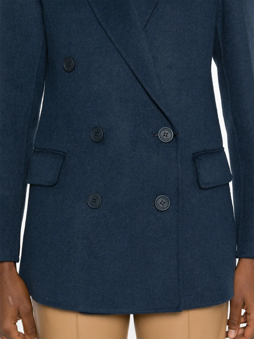 TWINSET Blazer met dubbele rij knopen Blauw