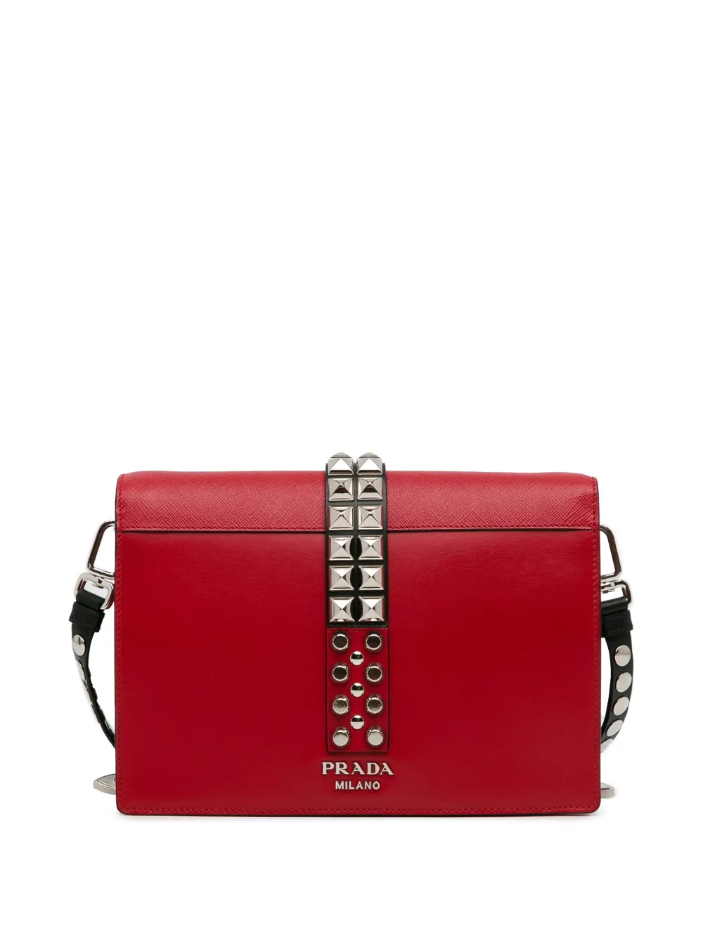 Prada Pre-Owned 2013-2023 City Calf and Saffiano Elektra crossbody bag - Rood